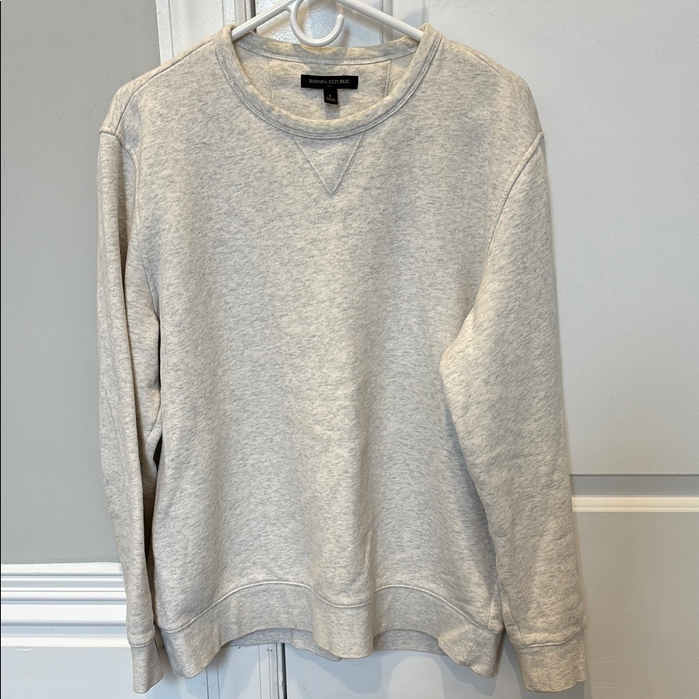 Banana Republic Light Gray Crewneck